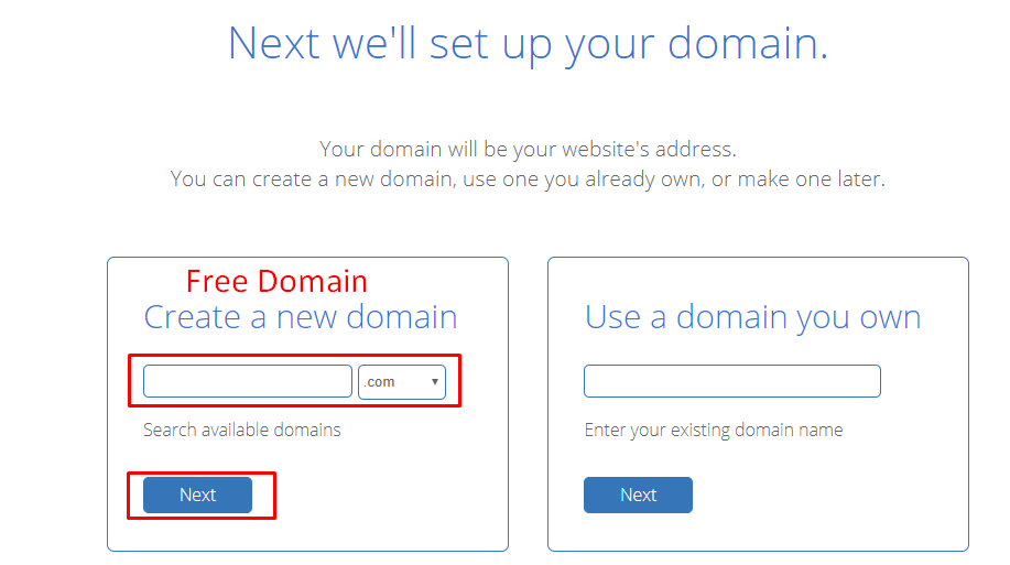 Get Free Domain from BlueHost