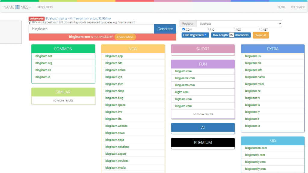 11 Best Online Domain Name Generator Tools for My Blog 2020